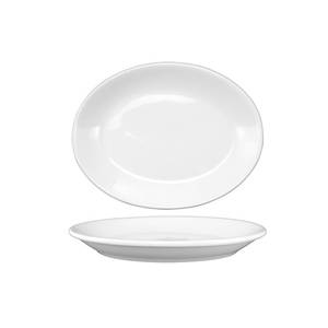 International Tableware, Inc TN-51/DO-51 Torino European White 15-1/2"x11-3/4"Porcelain Coupe Platter