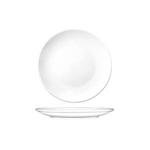 International Tableware, Inc TN-16 Torino European White 10" Diameter Porcelain Plate