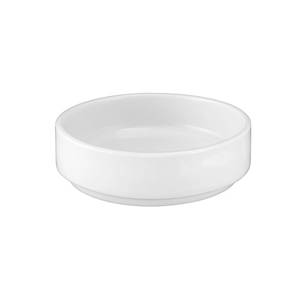International Tableware, Inc TN-4 Torino European White 2 oz Porcelain Coupe Sauce Dish - 4 Dz