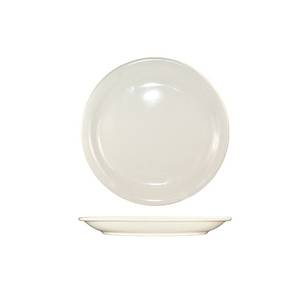 International Tableware, Inc VA-20 Valencia American White 11" Ceramic Narrow Rim Plate - 1 Dz