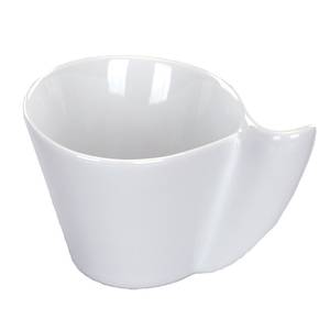 International Tableware, Inc VL-35 Vale White 3 oz Porcelain Organic Round A.D. Cup