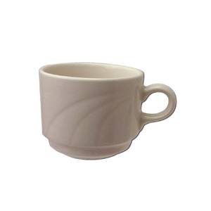 International Tableware, Inc Y-38 York American White 8-1/2 oz Ceramic Cup - 3 Dz