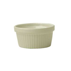 International Tableware, Inc RAMF-2-AW American White 2 oz Stoneware-Ceramic Fluted Ramekin