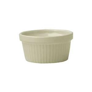 International Tableware, Inc RAMF-234-AW American White 2-3/4 oz Stoneware-Ceramic Fluted Ramekin