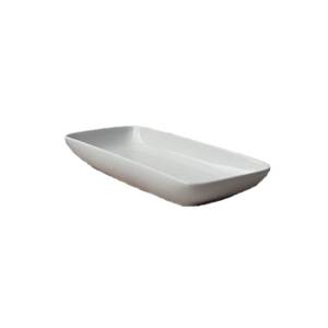 International Tableware, Inc RET-9-EW European White 9-1/4" x 4-1/4" Porcelain Relish Tray