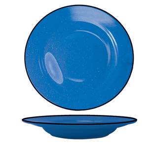 International Tableware, Inc CF-120 Campfire Speckle Ocean Blue 20 oz Ceramic Pasta Bowl