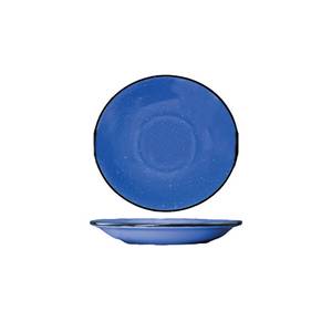 International Tableware, Inc CF-2 Campfire Speckle Ocean Blue 6" Diameter Ceramic Saucer
