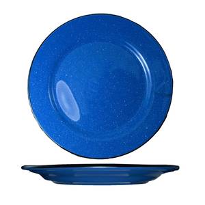 International Tableware, Inc CF-31 Campfire Speckle Ocean Blue 6-1/4" Diameter Ceramic Plate