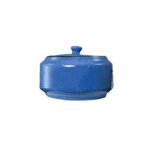 International Tableware, Inc CF-61 Campfire Speckle Ocean Blue 14 oz Ceramic Sugar Bowl