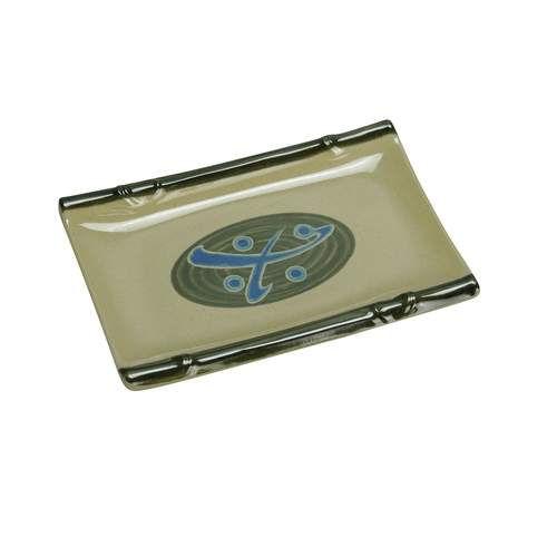 Yanco China JP-1502 Japanese Melamine 6.75" x 4.5" Rectangular Flat Sushi Plate