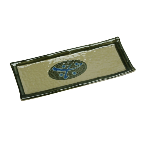 Yanco China JP-1504 Japanese Melamine 10.25" x 4.25" Rectangular Plate - 2 Doz