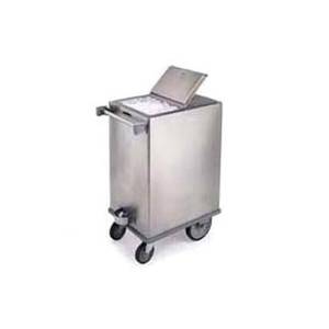 Lakeside 250 34-1/4" Stainless Steel Mobile Ice Bin w/ Hinged Cover