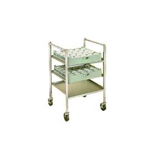 Lakeside 197 Stainless Steel Glass & Cup Rack Transport Cart
