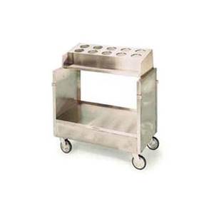 Lakeside 403 Stainless Steel Enclosed Style Tray & Silver Cart