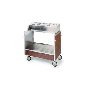 Lakeside 603 Stainless Steel Angle Frame Tray & Silver Cart