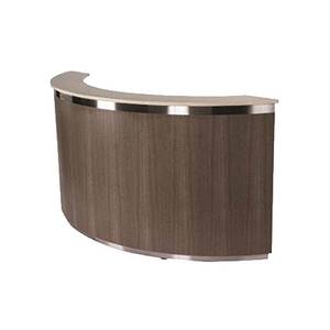 Lakeside 76814 96-1/4"Wx28"Dx47-1/2"H Wooden Front Curved Mobile Bar