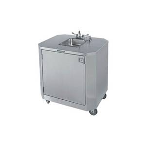 Lakeside 9610 Stainless Steel Mobile Deluxe Hand Washing Station