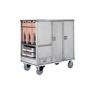 Lakeside PB64ENC Full Height Heated Meal & Beverage Delivery Cart