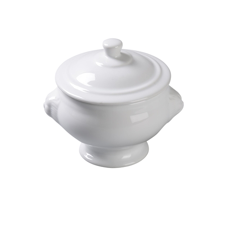 Yanco China LB-15-L Accessories White Porcelain 15 oz. Lion Bouillon - 2 Doz