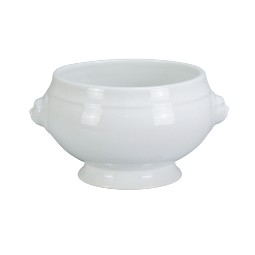 Yanco China LB-215 Accessories White Porcelain 15 oz. Lion Bouillon w/o Lid