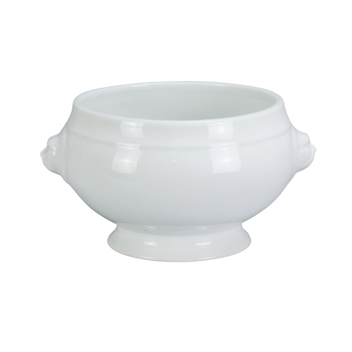 Yanco China LB-232 Accessories White Porcelain 32 oz. Lion Bouillon w/o Lid