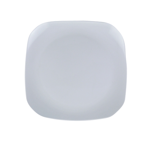 Yanco China MD-408 Milando White Melamine 7.5" x 7.5" Square Plate - 4 Doz
