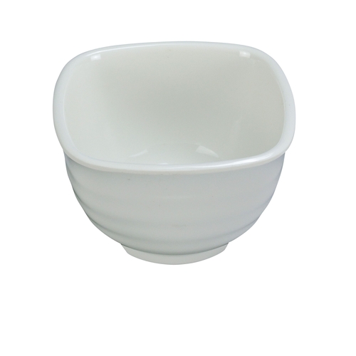 Yanco China MD-705 Milando White Melamine 16 oz. 5" x 5" Square Bowl - 4 Doz