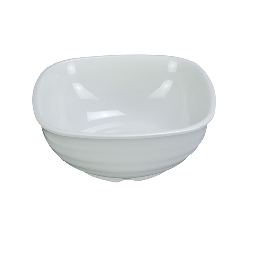 Yanco China MD-709 Milando White Melamine 60 oz. 9" x 9" Square Bowl - 2 Doz