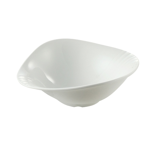 Yanco China MD-912 Milando White Melamine 68 oz. 12" x 10" Triangular Bowl