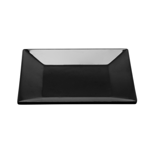 GET ML-102-BK Siciliano Black Melamine 6" x 6" Plate - 1 Doz