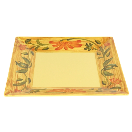 GET ML-104-VN Venetian Melamine 10" x 10" Square Plate - 1 Doz