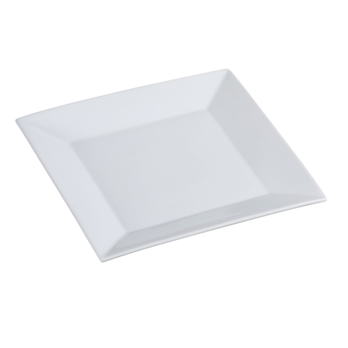 Yanco China ML-108 Main Land Super White Porcelain 8" x 8" Square Plate - 3 Doz