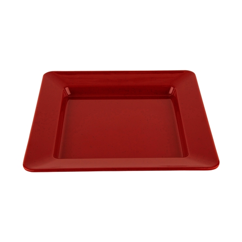 GET ML-12-RSP Red Sensation Melamine 12" x 12" Square Plate - 1 Doz