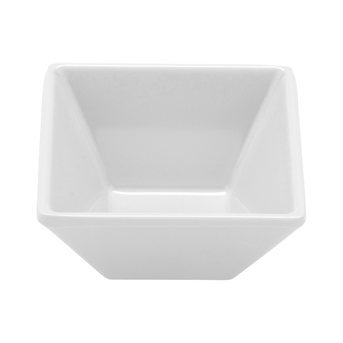 GET ML-257-W Siciliano White Melamine 3 oz. Square Petite Bowl - 4 Doz