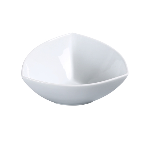 Yanco China ML-507 Main Land Super White Porcelain 24 oz. Triangular Bowl