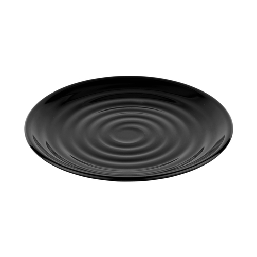 GET ML-80-BK Milano Black Melamine 7.5" dia. Plate - 1 Doz