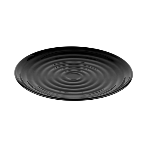GET ML-81-BK Milano Black Melamine 9.5" dia. Plate - 1 Doz