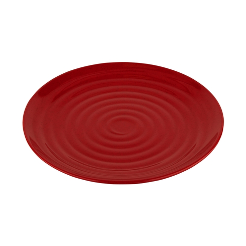 GET ML-83-RSP Red Sensation Melamine 12.5" dia. Plate - 1 Doz