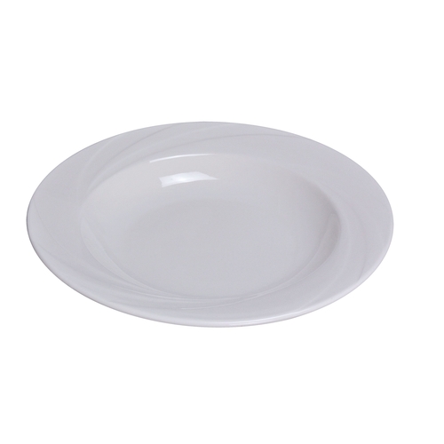 Yanco China MM-120 Miami Bone White Porcelain 24 oz. 12" dia. Pasta Bowl- 1 Doz