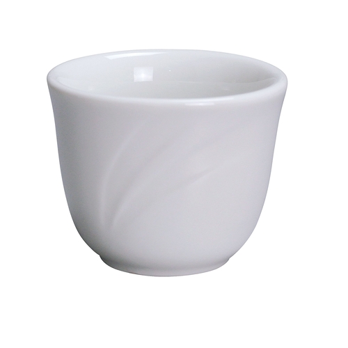 Yanco China MM-45 Miami Bone White Porcelain 4.5 oz. Chinese Tea Cup - 6 Doz