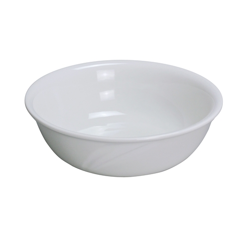 Yanco China MM-80 Miami Bone White Porcelain 25 oz. 7" Embossed Bowl - 2 Doz