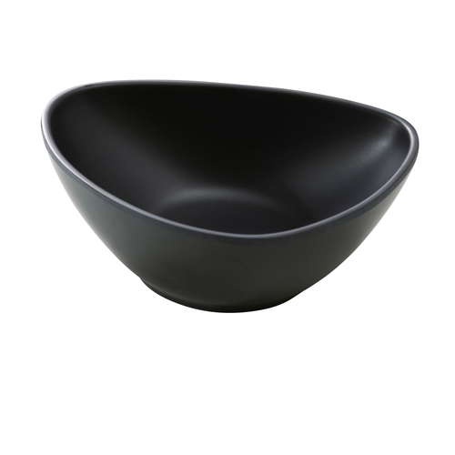 Yanco China MO-206BK Moderne Matte Black Melamine 12 oz. Triangular Bowl - 4 Doz