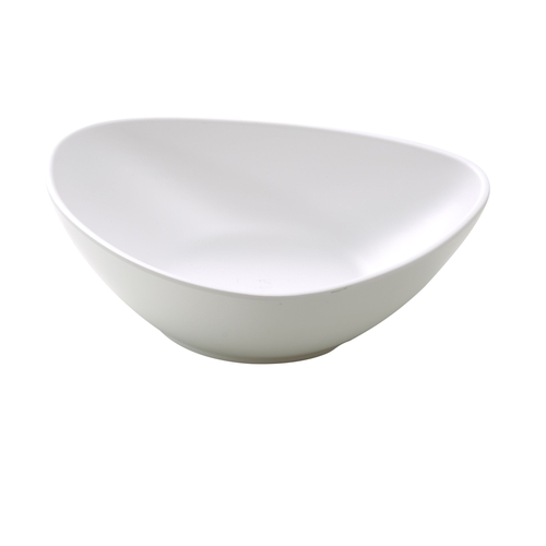 Yanco China MO-211 Moderne Matte White Melamine 60 oz. Triangular Pasta Bowl