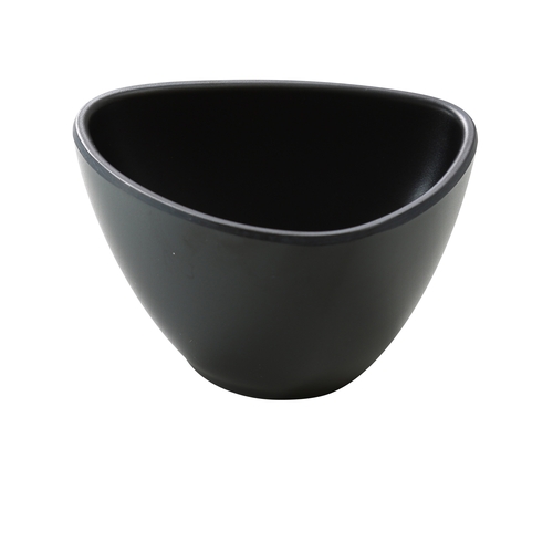 Yanco China MO-304BK Moderne Matte Black Melamine 8 oz. Triangular Bowl - 4 Doz