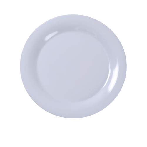 Yanco China MS-012WT Milestone White Melamine 12" dia. Wide Rim Plate - 1 Doz