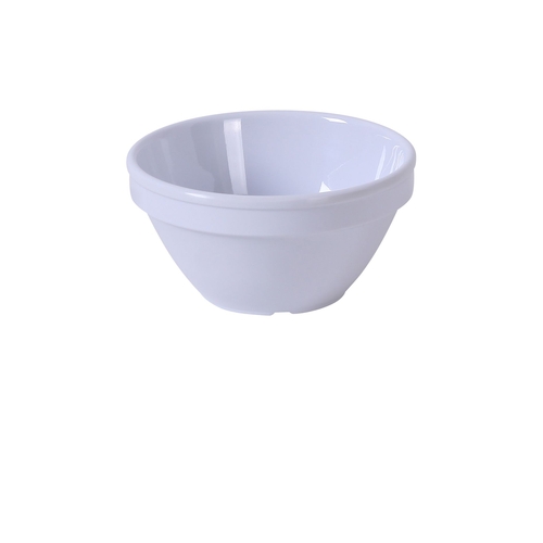 Yanco China MS-313WT Milestone White Melamine 8 oz. Bouillon Cup - 4 Doz