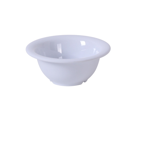 Yanco China MS-5510WT Milestone White Melamine 10 oz. 5.5" dia. Soup Bowl - 4 Doz