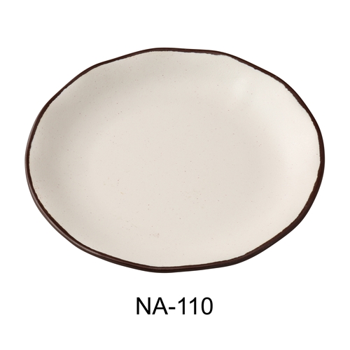 Yanco China NA-110 Nature Art White Melamine 10" dia. Dinner Plate - 2 Doz