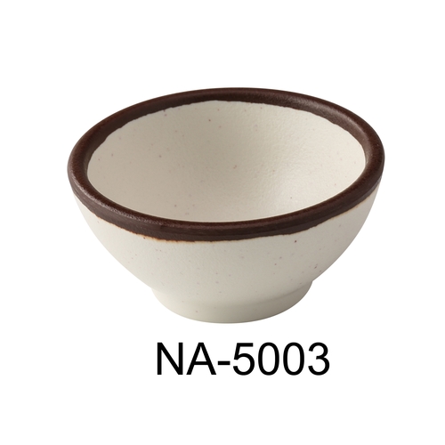 Yanco China NA-5003 Nature Art White Melamine 4 oz. Condiment Server - 6 Doz