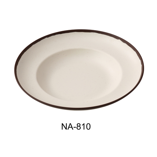 Yanco China NA-810 Nature Art White Melamine 12 oz. 10.75" dia. Pasta Bowl